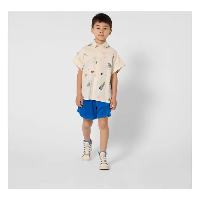 Short Eponge Happy Sweet | Bleu roi