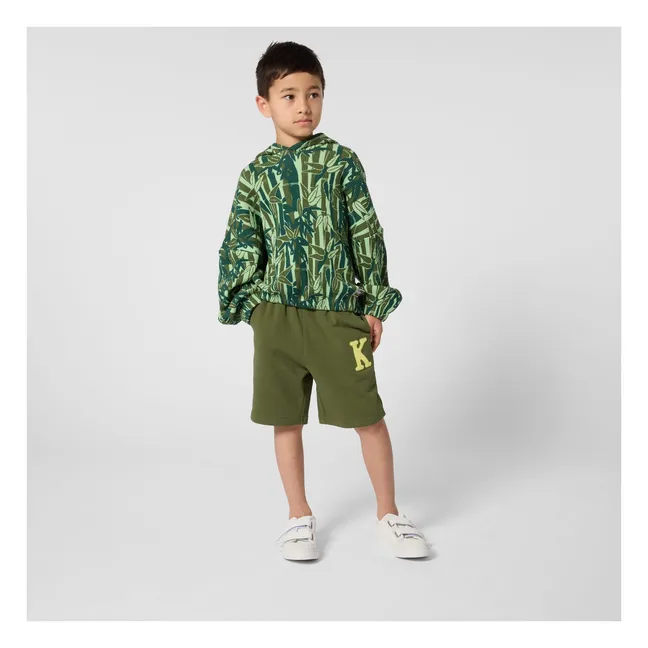 Eden Jungle K fleece Bermuda shorts | Khaki