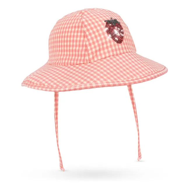 Etta Carreaux Fraises Bath Hat | Pink