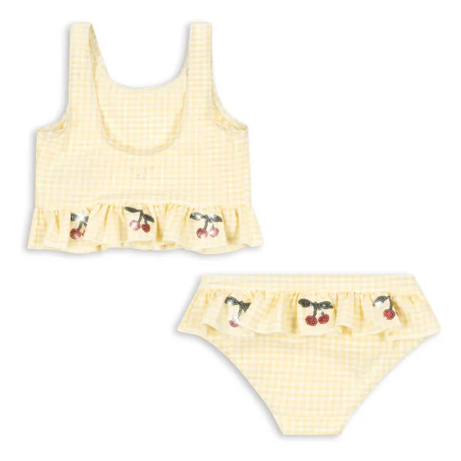Etta Carreaux Cerises Swimsuit | Yellow