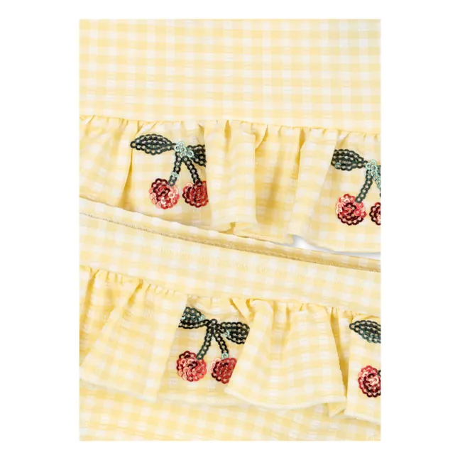 Etta Carreaux Cerises Swimsuit | Yellow