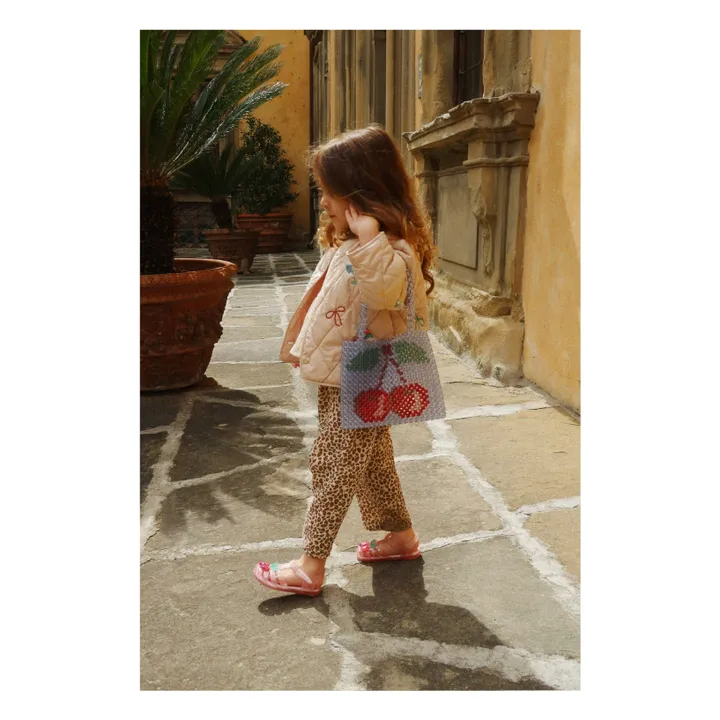 Veste Matelassée Sequins Flora Cerises | Rose- Image produit n°6