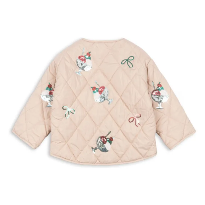 Veste Matelassée Sequins Flora Cerises | Rose- Image produit n°4