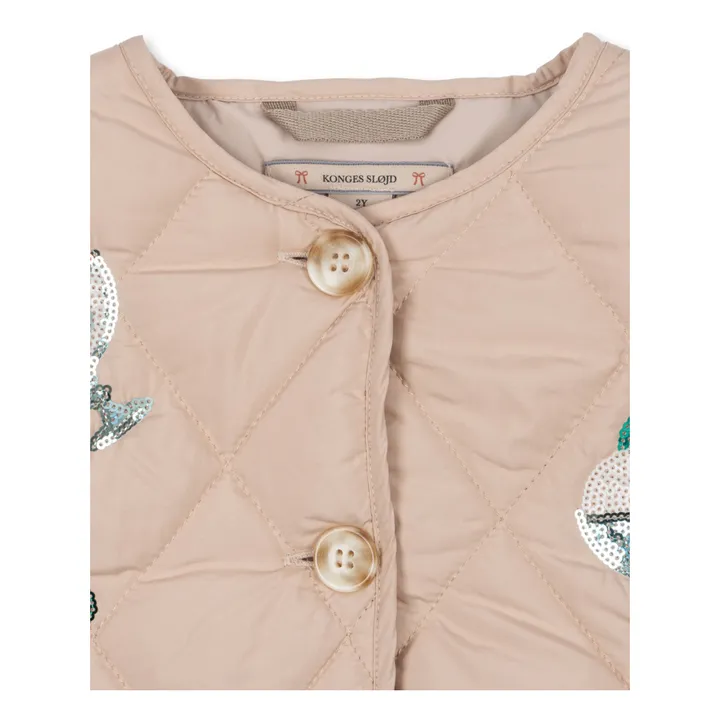 Veste Matelassée Sequins Flora Cerises | Rose- Image produit n°3