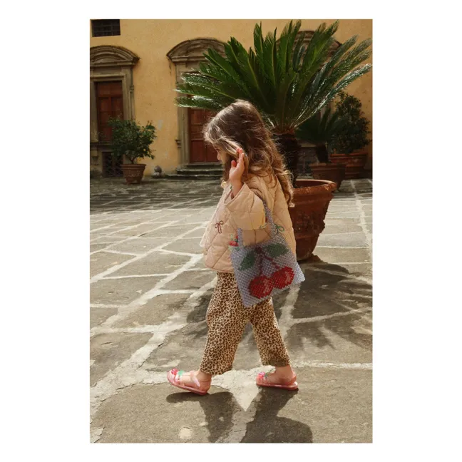 Pantalon Coco Léopard Coton Bio | Brun