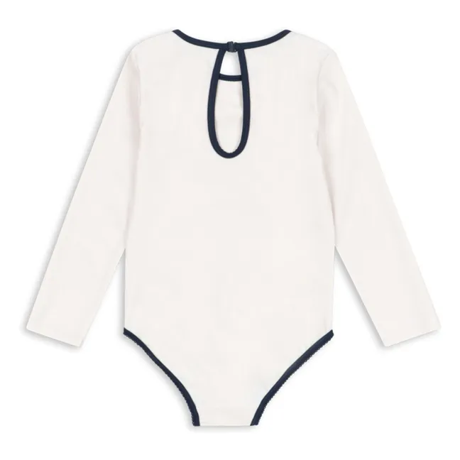 Vilja Long Sleeve Swimsuit Recycled Fibers | Ecru