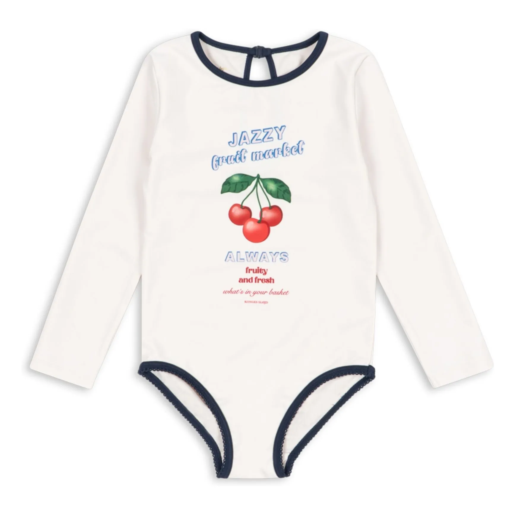 Konges Sløjd Ecru Vilja Long Sleeve Swimsuit Recycled Fibers