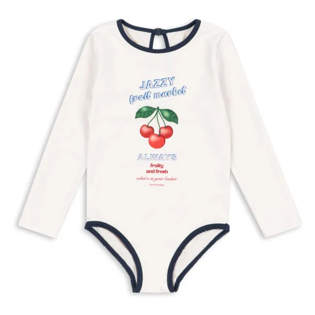 Vilja Long Sleeve Swimsuit Recycled Fibers | Ecru