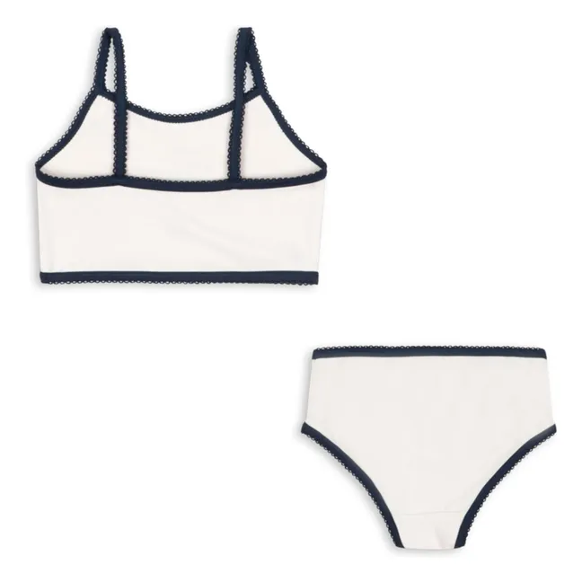 Vilja Cherry Swimsuit Recycled Fibers | Ecru