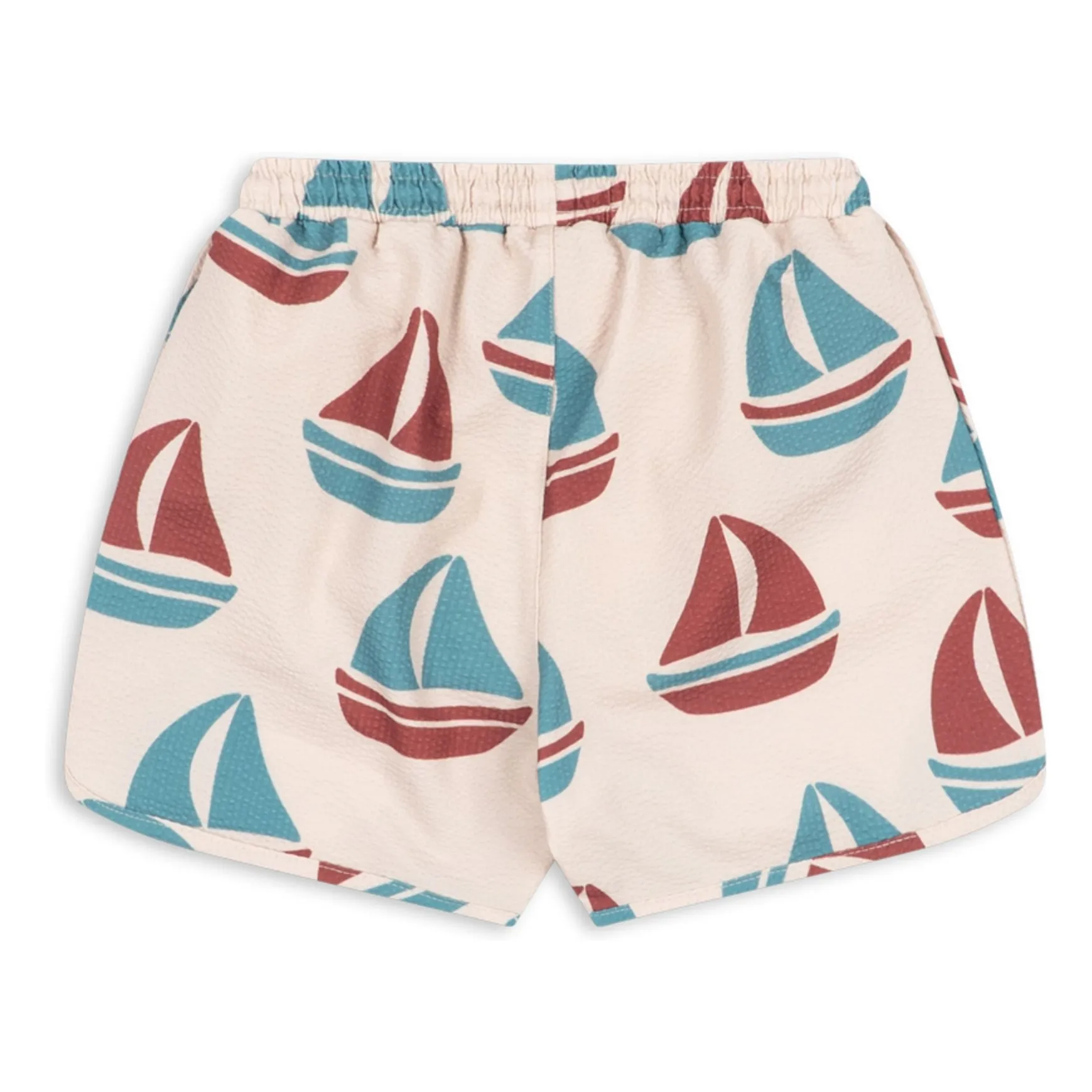 Short de Bain Asnou Bateaux Fibres Recyclées | Ecru- Image produit n°2