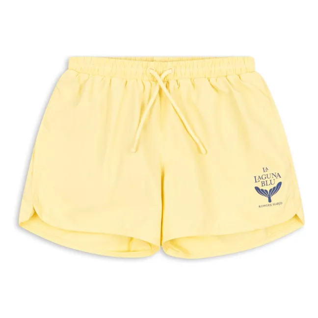 Pantalones cortos de fibra reciclada Pomio | Amarillo
