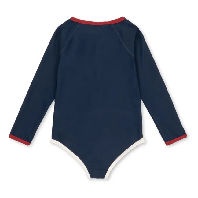 Maillot de Bain Manches Longues Laguna Fibres Recyclées | Bleu marine