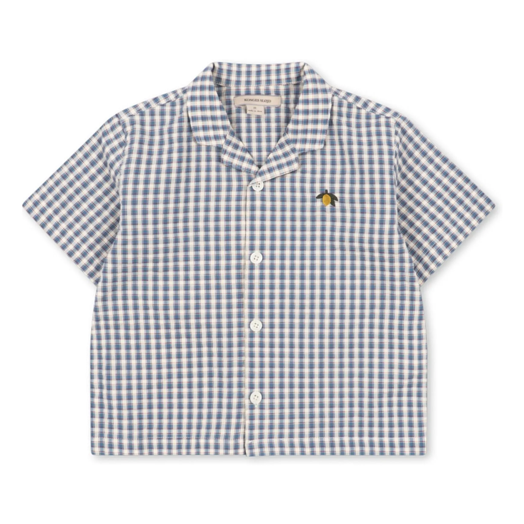 Konges Sløjd Blue Kim Carreaux Organic Cotton Shirt