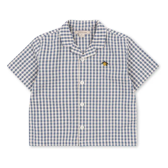 Kim Carreaux organic cotton shirt | Blue