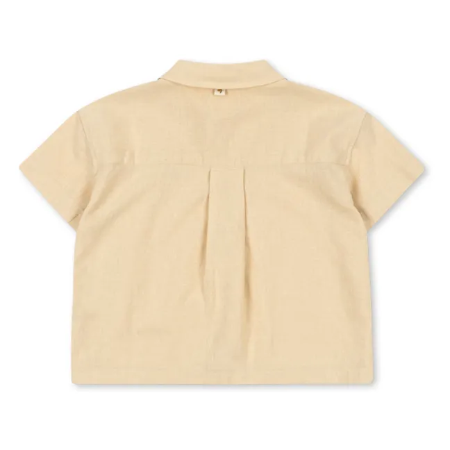 Camisa Franzen Linen | Beige