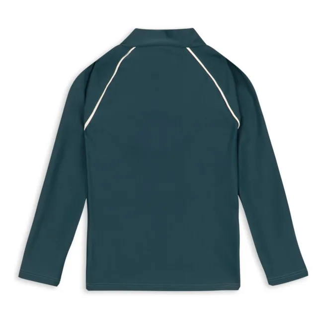 Camiseta de baño Florence de fibra reciclada con protección UV | Verde Oscuro