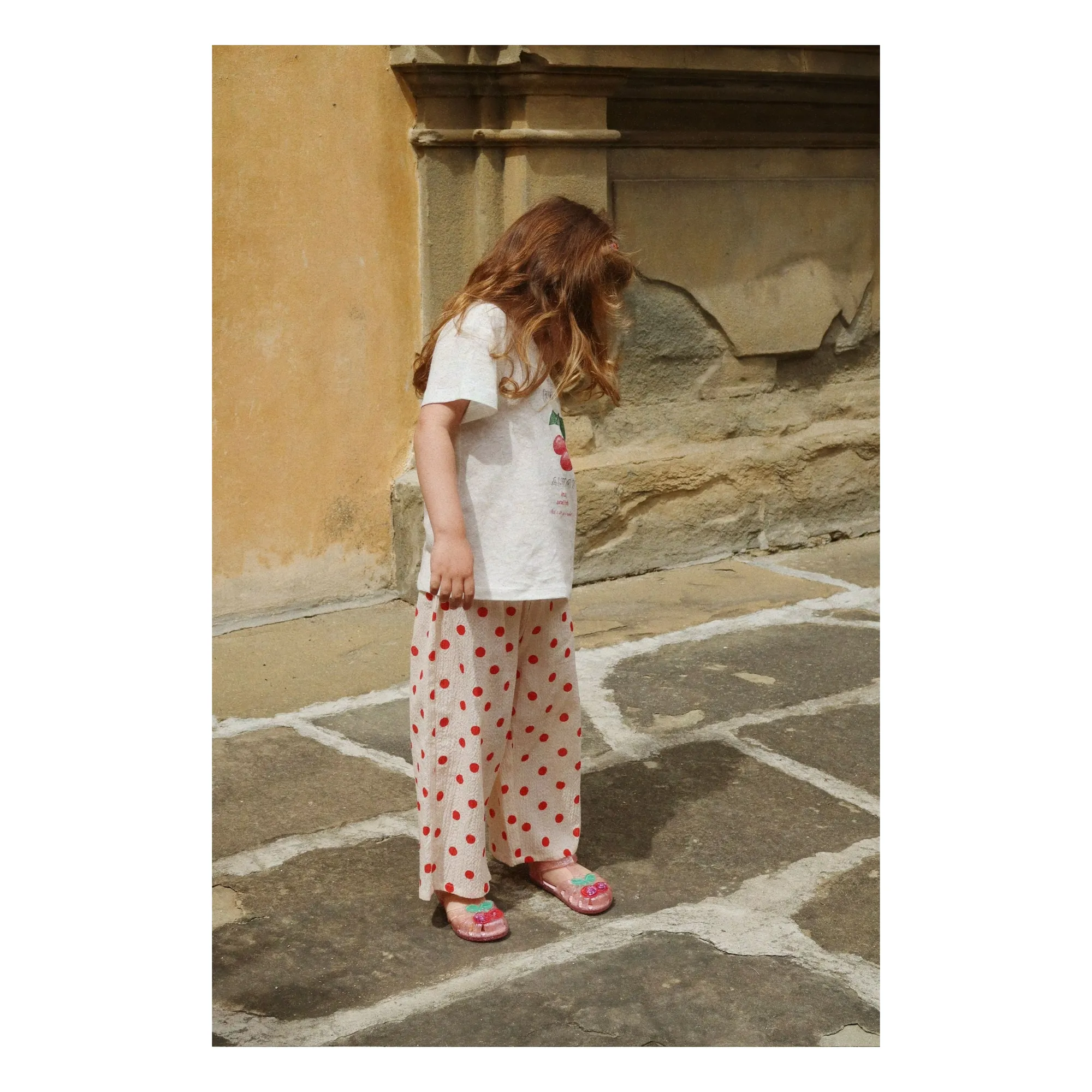 Camiseta Era Cerises Lino y Algodón Ecológico | Blanco- Imagen del producto n°1