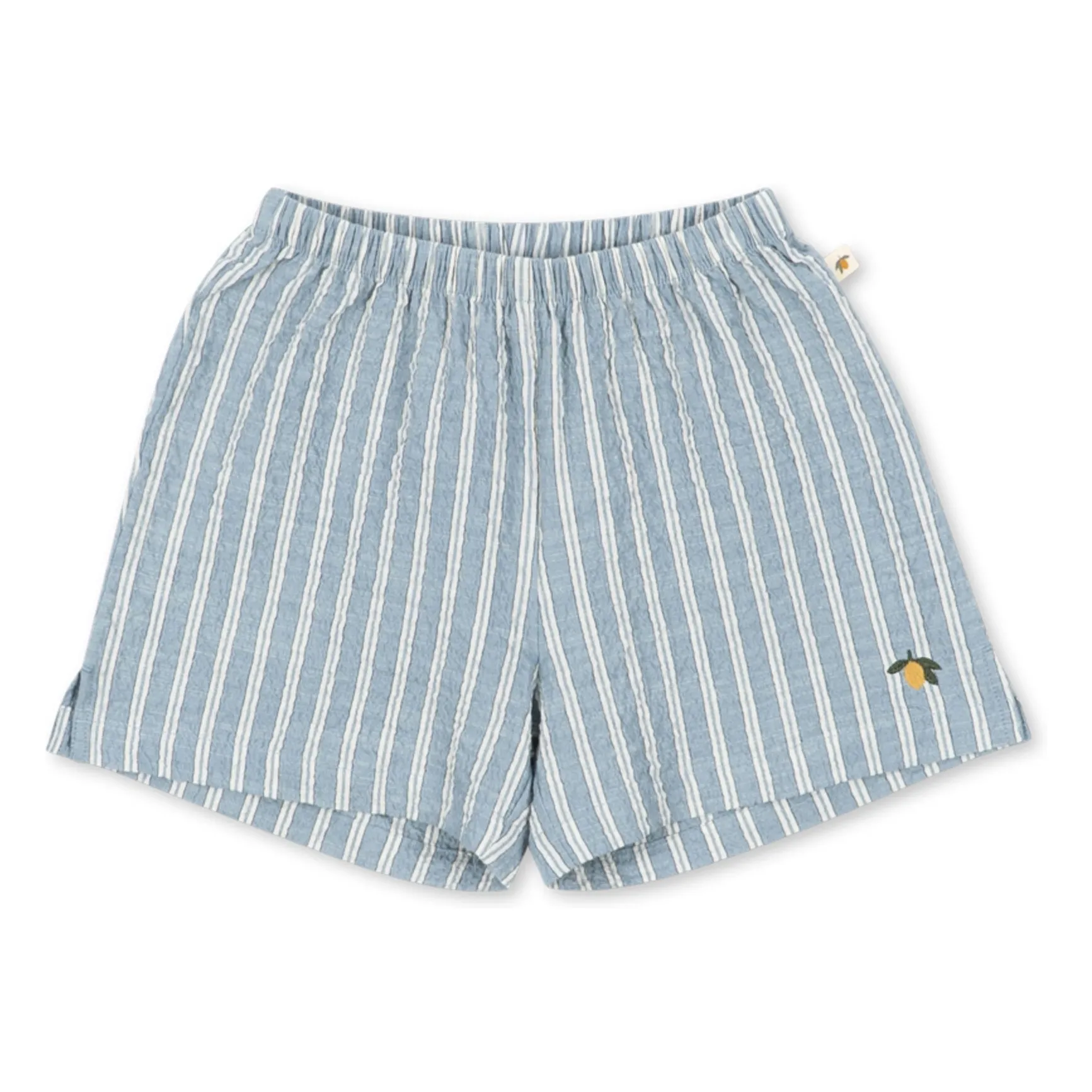 Konges Sløjd Blue Elliot Striped Organic Cotton Shorts