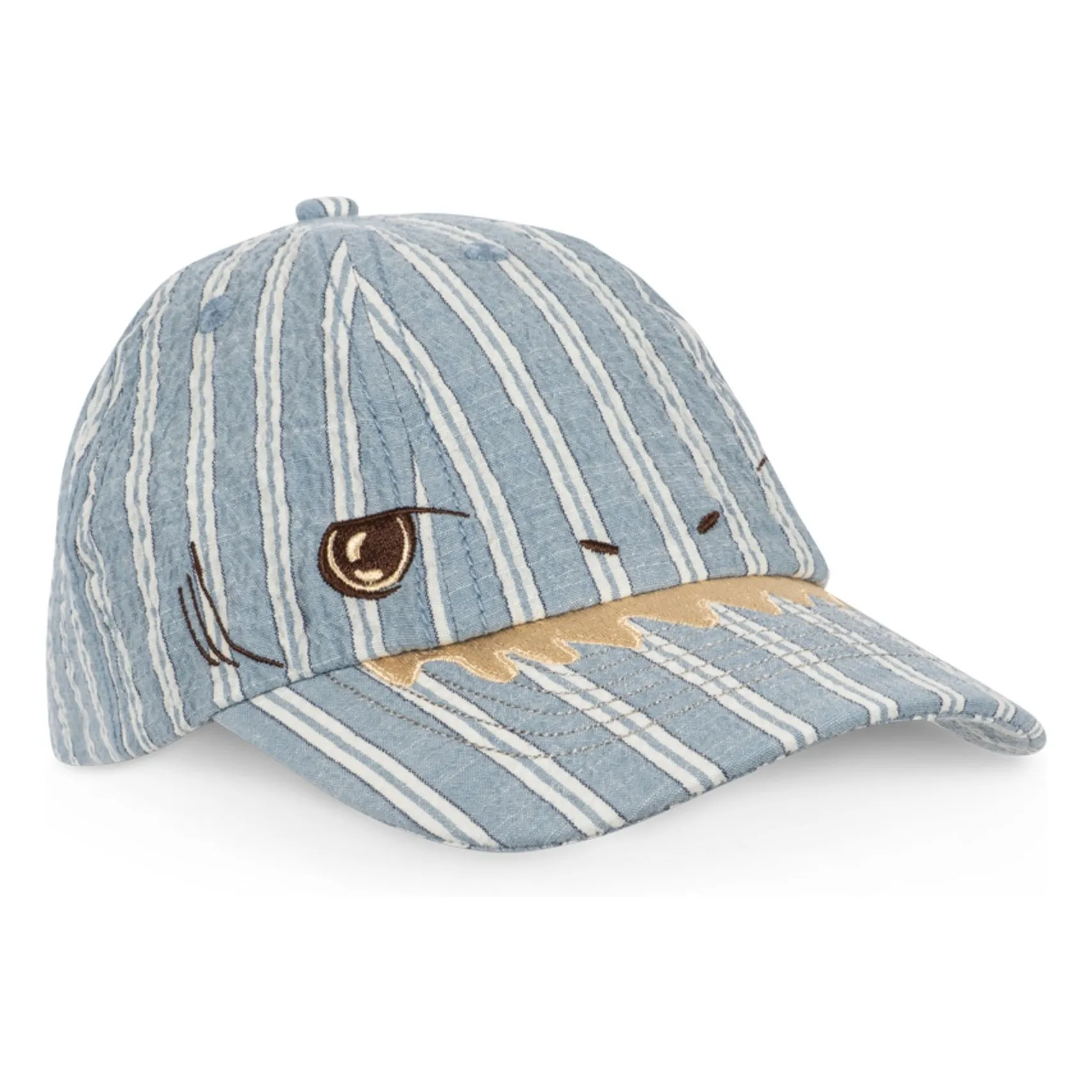 Konges Sløjd Blue Elliot Organic Cotton Striped Cap