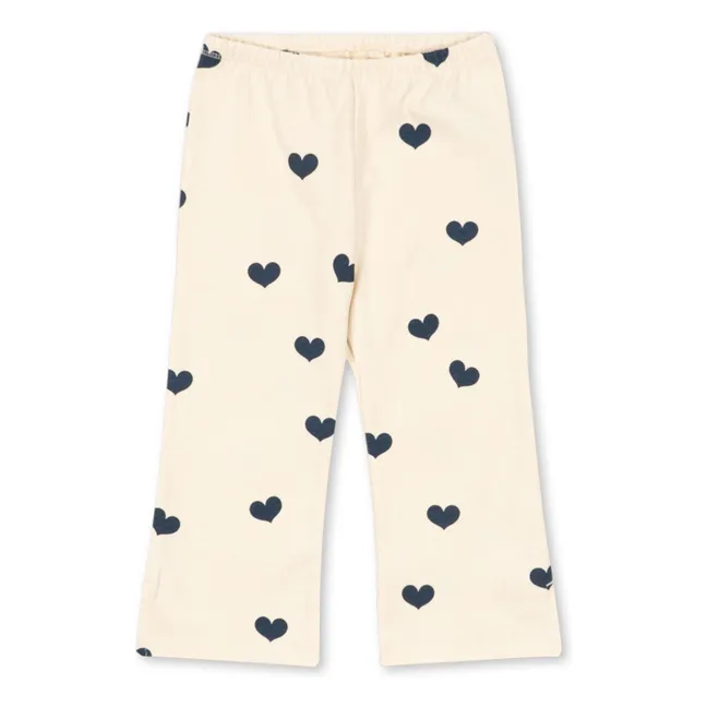 Pantaloni in cotone biologico Drey | Ecru