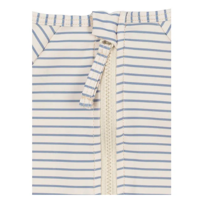 Bañador de rayas Aster con protección UV Fibras recicladas | Beige