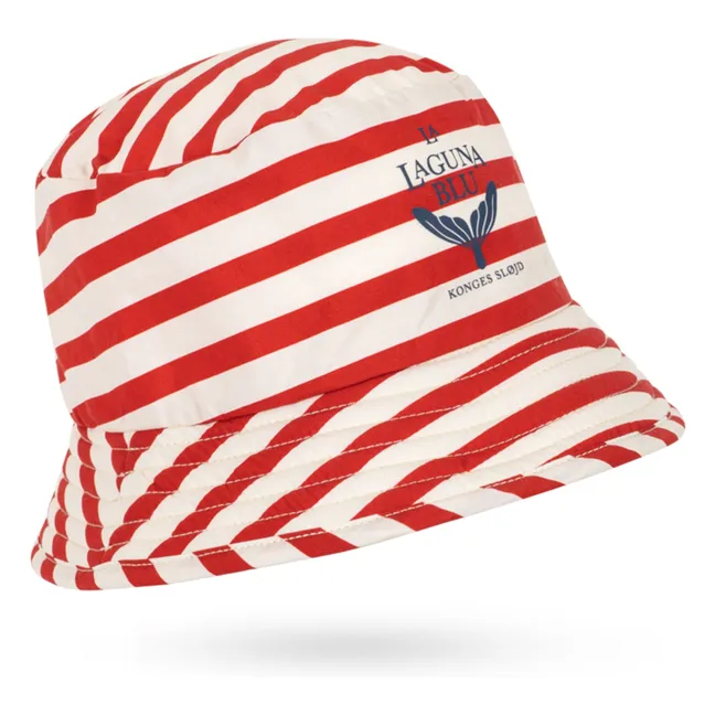 Bob Asnou Rayé Fibres Recyclées | Rouge