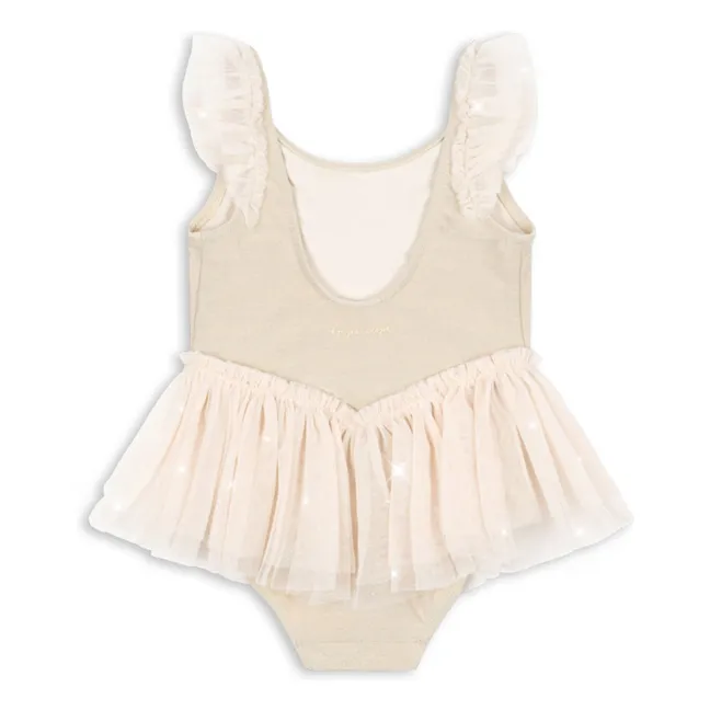 Amandine Tulle Swimsuit | Cream