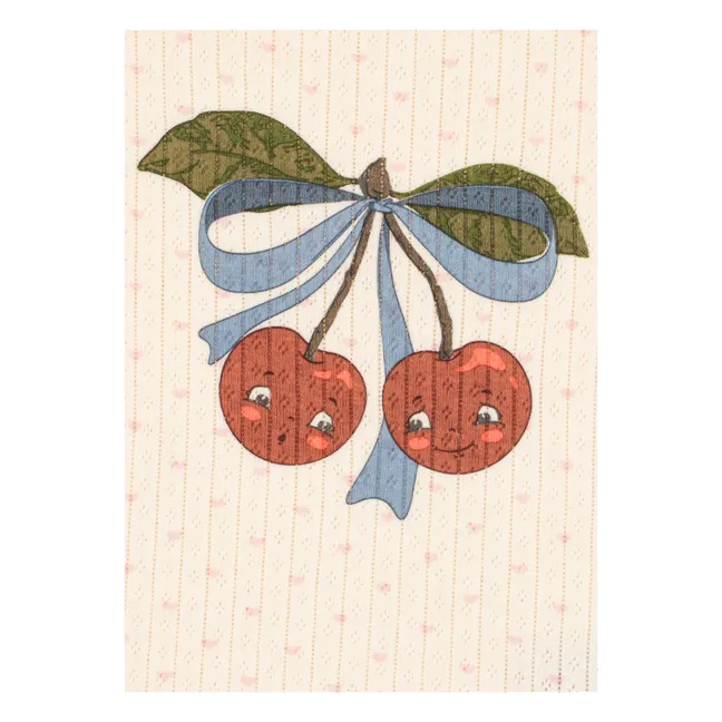 Camiseta Minnie Cherry de algodón orgánico | Crudo