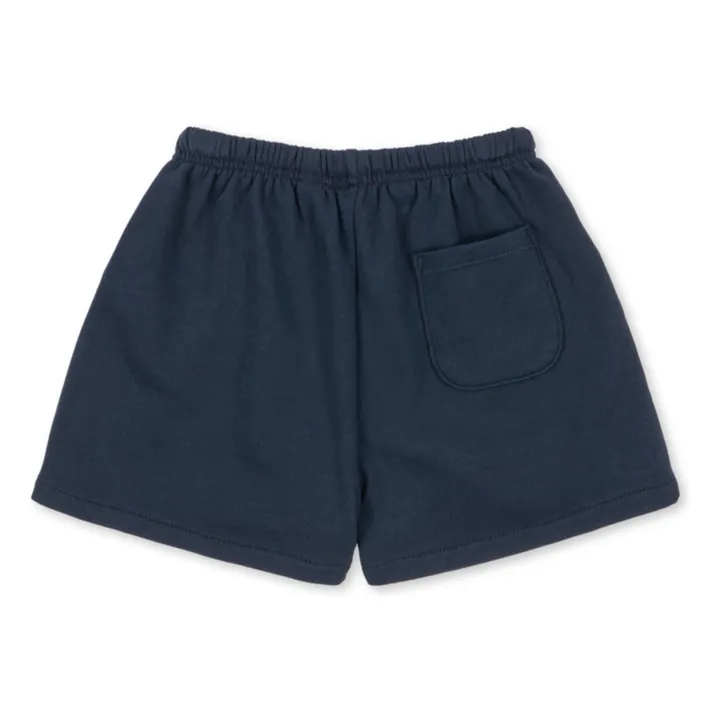 Bermudas de algodón Spotty Uni | Azul oscuro- Imagen del producto n°1