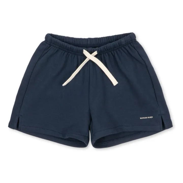 Bermudas de algodón Spotty Uni | Azul oscuro- Imagen del producto n°0