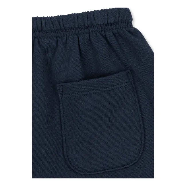 Bermudas de algodón Spotty Uni | Azul oscuro