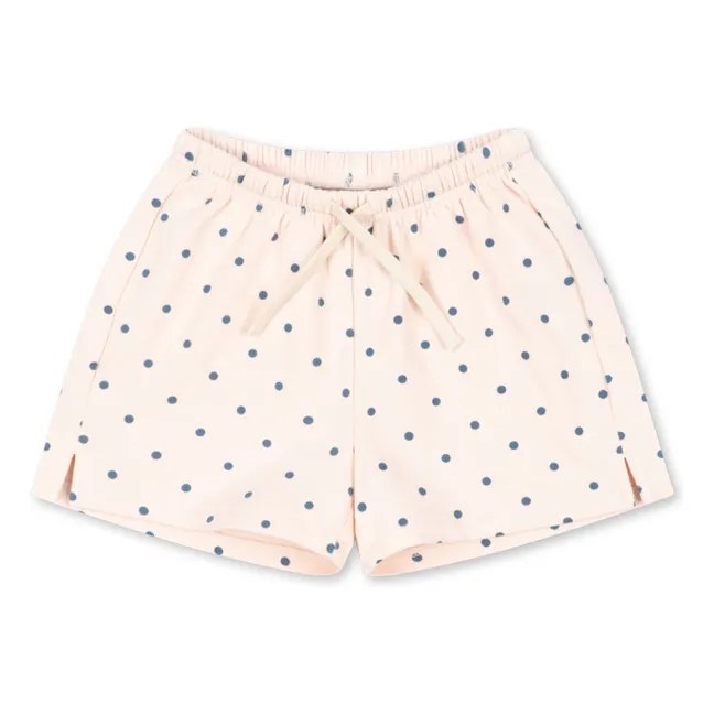 Pantalones cortos de algodón orgánico Spotty Dots | Rosa Pálido