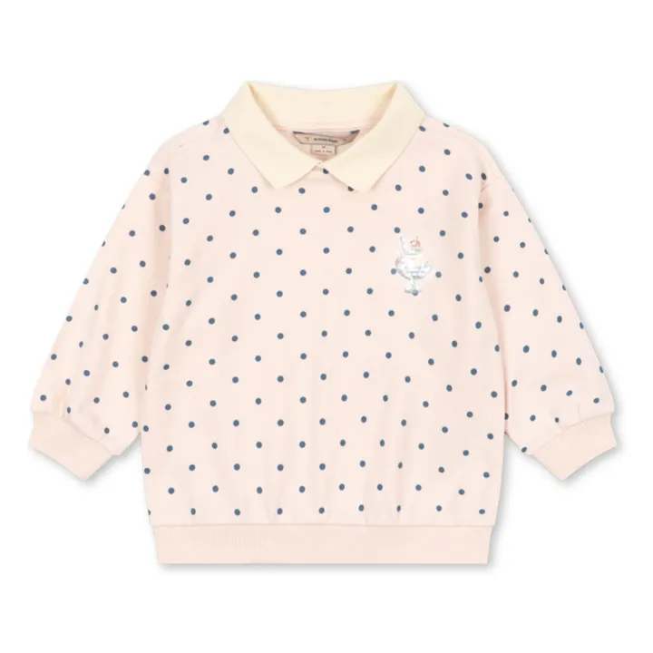 Polo de lunares Dots Algodón orgánico | Rosa Pálido- Imagen del producto n°0