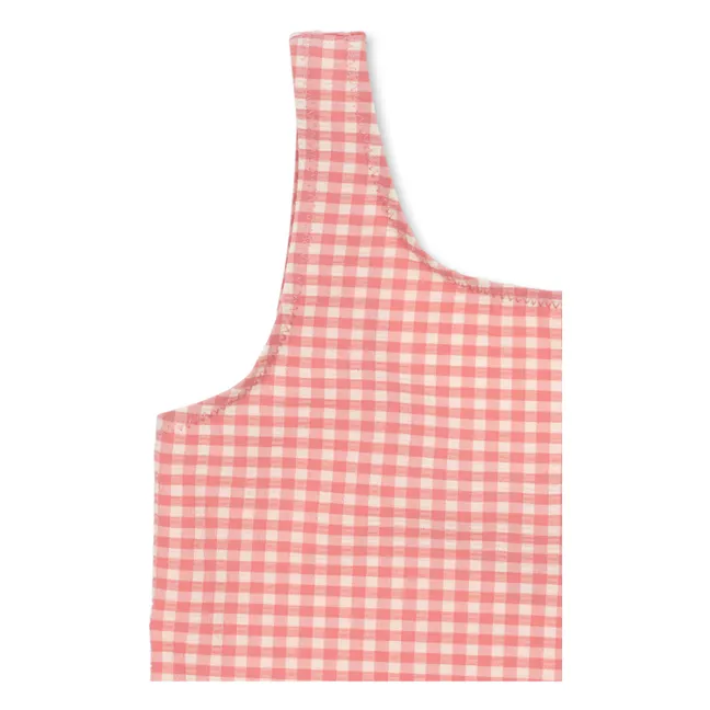 Maillot de Bain Volants Etta Carreaux Fraises | Rose