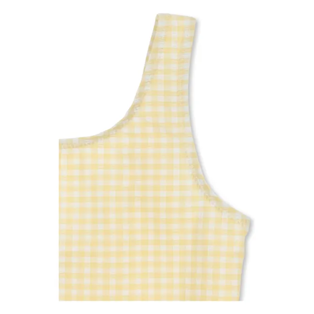 Etta Carreaux Cerises Ruffle Swimsuit | Yellow