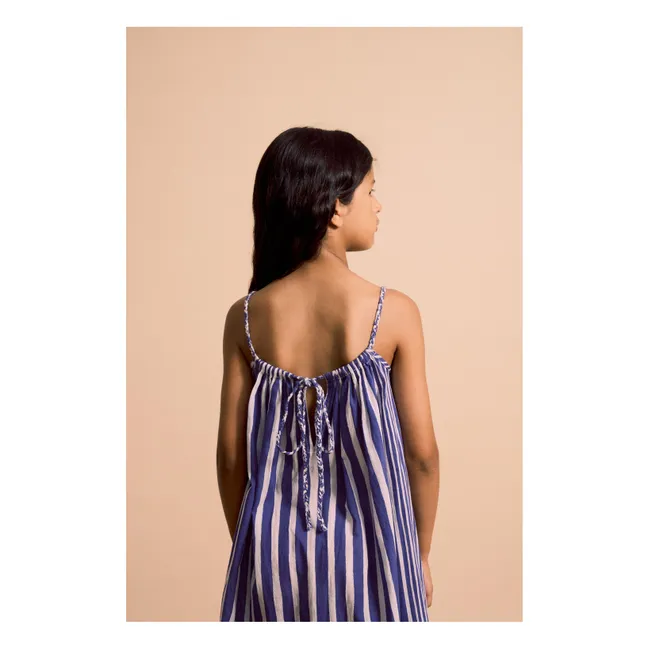 Vestido de rayas | Azul