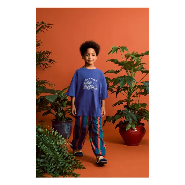 Striped Pants | Dark Blue