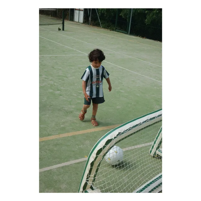 But de football gonflable | Vert