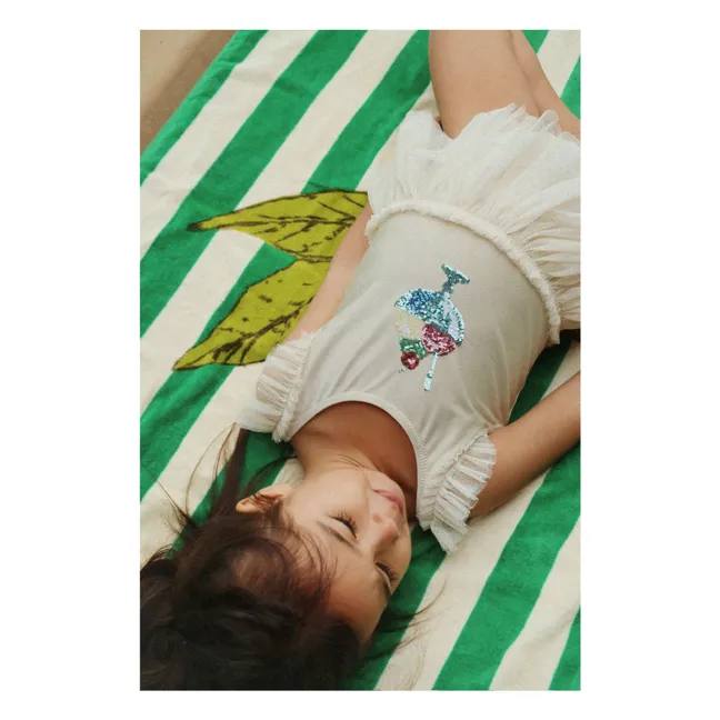 Toalla de playa de limón | Verde