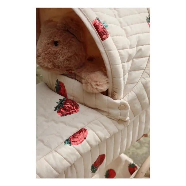 Cochecito para la muñeca Minnie Strawberry | Beige