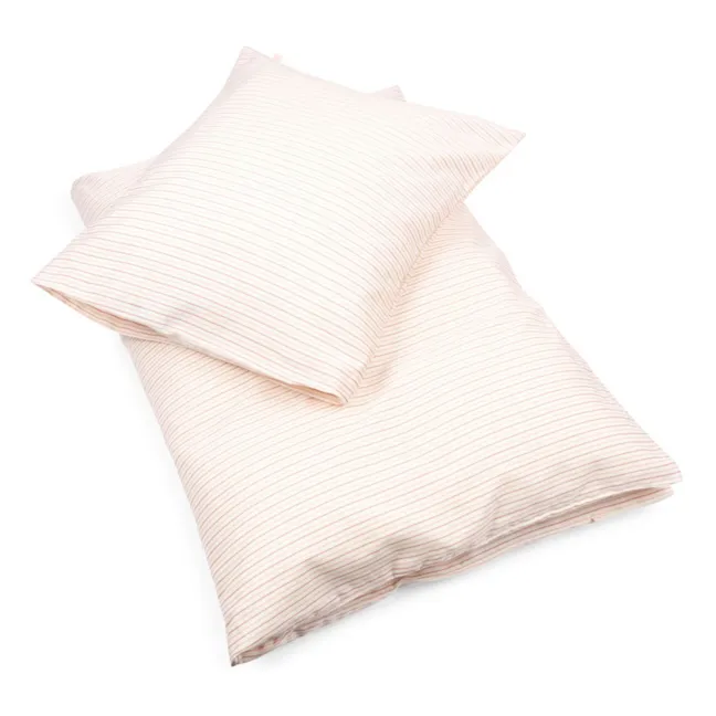 Parure de lit Stripie | Rose
