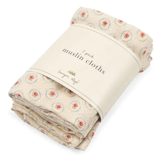 Mirage organic cotton diapers - Set of 3 | Ecru