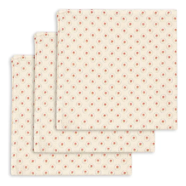 Langes en coton bio Mirage - Set de 3 | Ecru