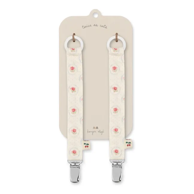 Pinzas para chupetes Mirage - Lote de 2 | Crudo