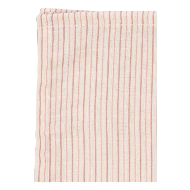 Langes en coton bio Stipie - Set de 3 | Rose- Image produit n°2