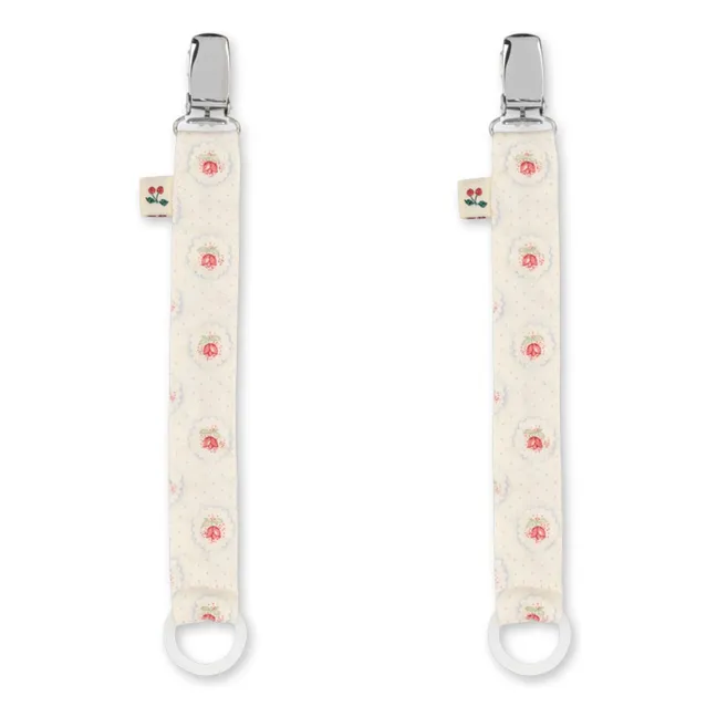 Attaches-tétine Mirage - Set de 2 | Ecru