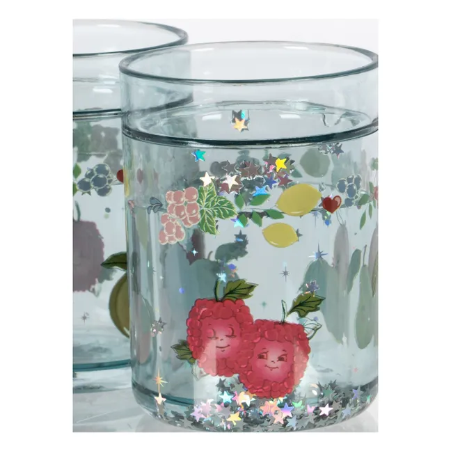 Gobelets glitter Fruity - Set de 2