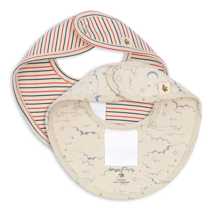 Marino bandana bibs - Set of 2 | Beige- Product image n°1