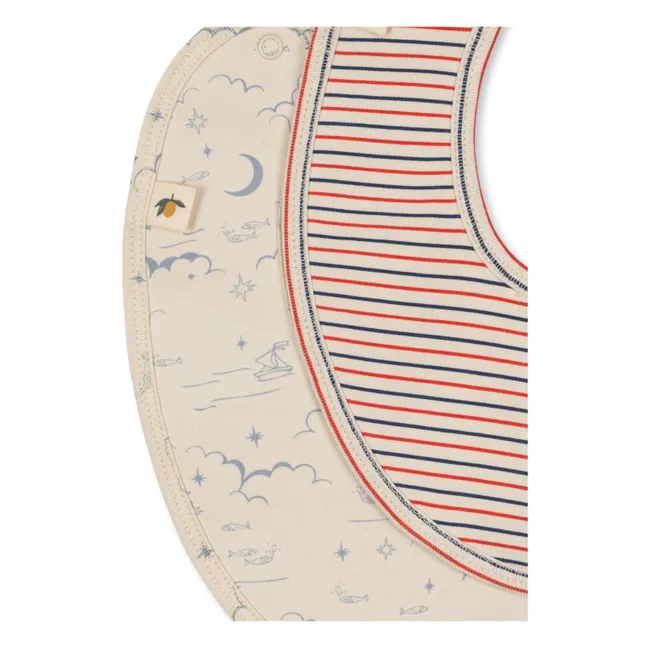 Marino bandana bibs - Set of 2 | Beige