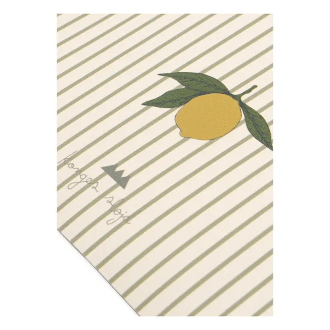 Tapis de sol Tea Stripe | Crème